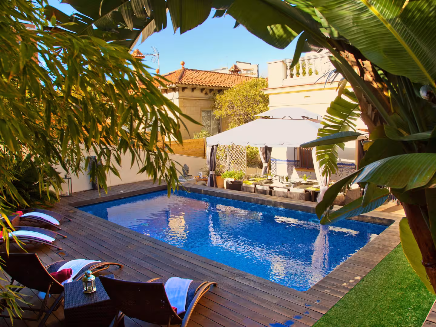 A private villa pool